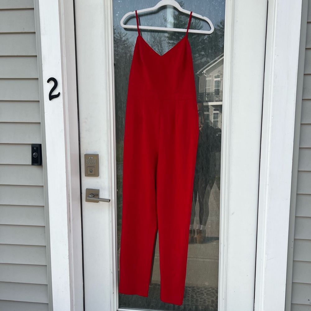 Red forever21 jumpsuit size medium vintage, Y2K holiday set